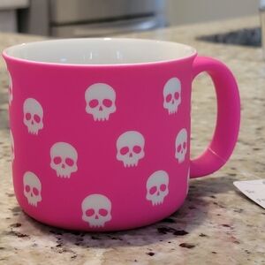 Creep it Real Pink Skull Mug NWT
